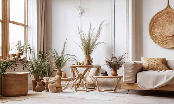 Tendance déco les matériaux naturels.
