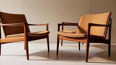 Fauteuil vintage en teck des années 60