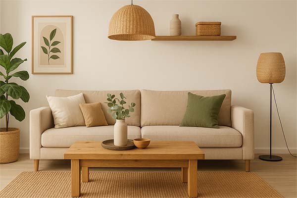 Tendance déco matériaux naturels et eco responsables.