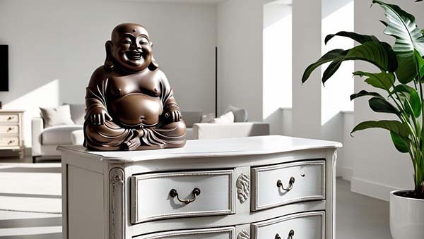 Statue de bouddha joyeux