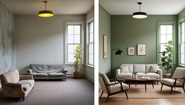 avant après relooking immobilier