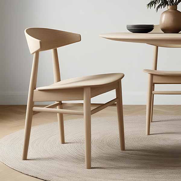 chaises scandinave en bois clair (1)
