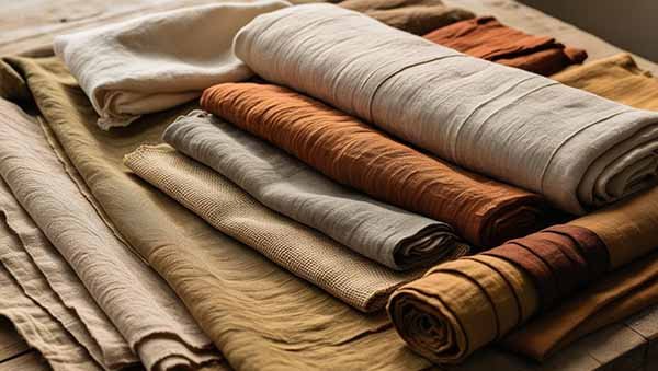 textile et matière ensemble de textile naturel