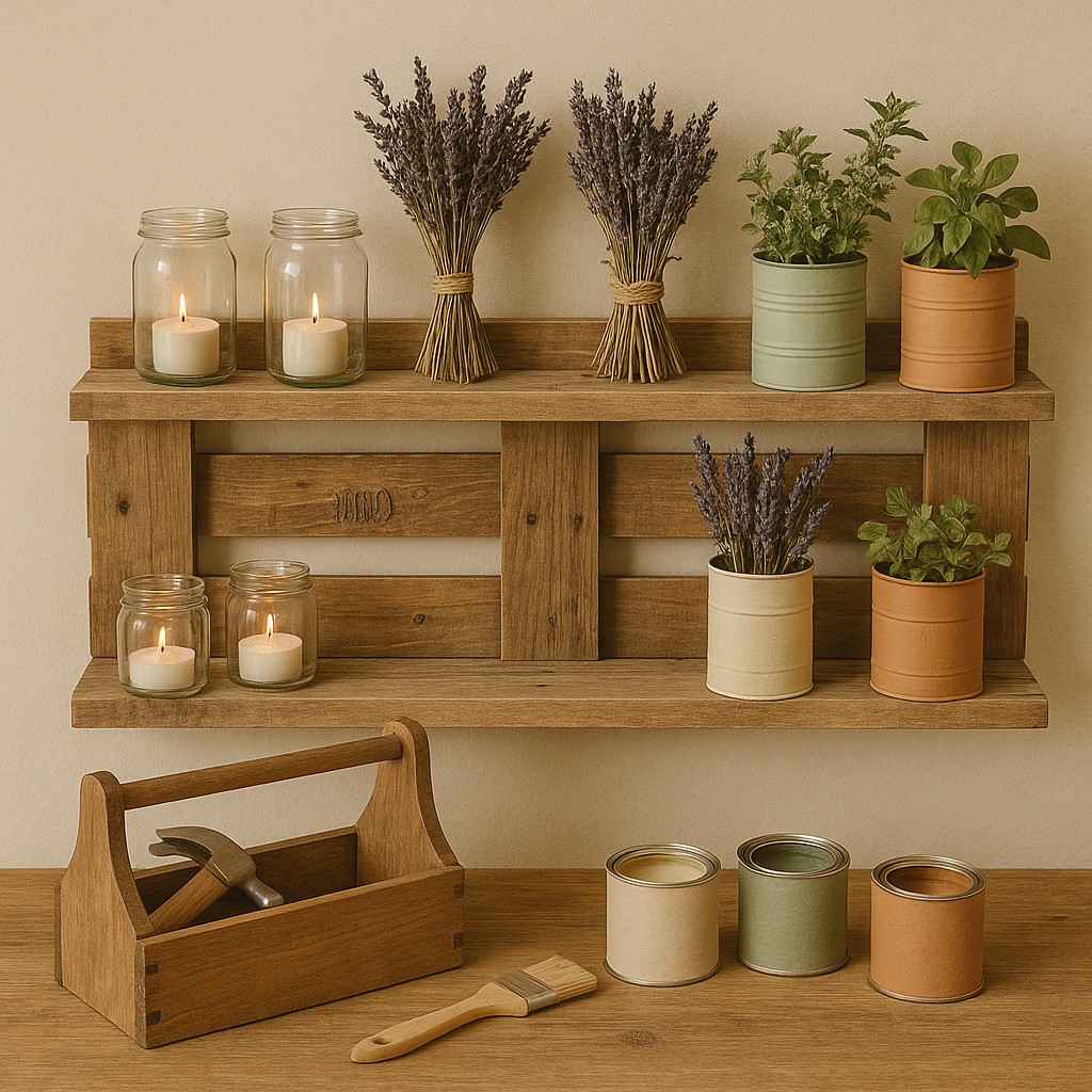Etagère en bois recyclé eco responsable.