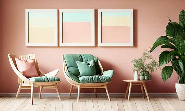 salon tons pastels